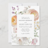 Invitation Mariage floral de printemps délicat (Devant)