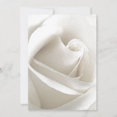 Invitation Mariage floral de Rose blanche (Dos)