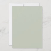 Invitation Mariage Floral de Verdure Bleu (Dos)