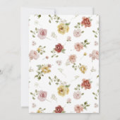 Invitation Mariage Floral d'Été (Dos)