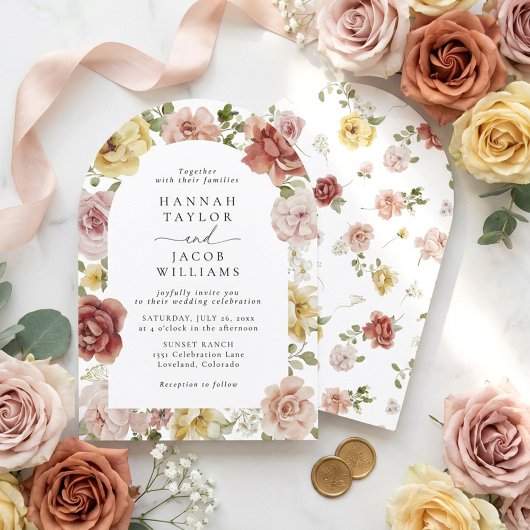 Invitation Mariage Floral d'Été