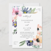 Invitation Mariage Floral d'été (Devant)