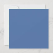 Invitation Mariage Floral d'hiver bleu rustique (Dos)