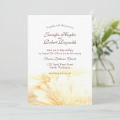 Invitation Mariage Floral d'or (Debout devant)