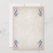 Invitation Mariage Floral Dragon (Dos)