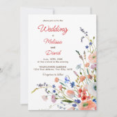 Invitation Mariage Floral Élégant (Devant)