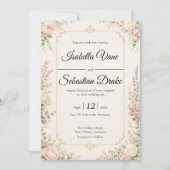 Invitation Mariage Floral Élégant (Devant)