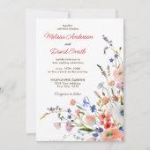Invitation Mariage Floral Élégant (Devant)