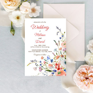 Invitation Mariage Floral Élégant