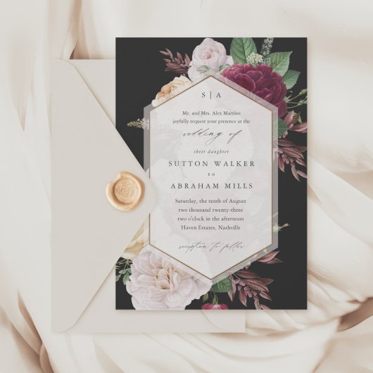 Invitation Mariage Floral Élégant