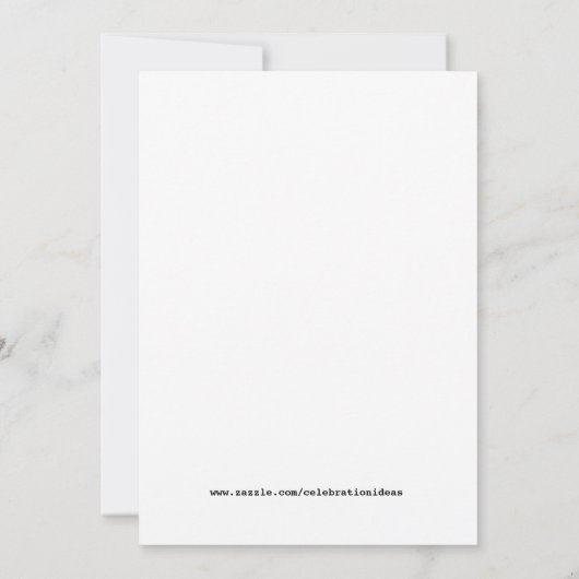 Invitation Mariage Floral Élégant (Dos)