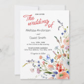 Invitation Mariage Floral Élégant (Devant)