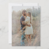 Invitation Mariage Floral Élégant Aquarelle Fleur de Bohème  (Dos)