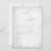 Invitation Mariage floral élégant et chic industriel (Dos)