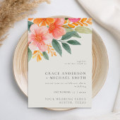 Invitation Mariage floral élégant moderne