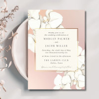 Mariage Floral Élégant Orchidée Rose