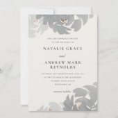 Invitation Mariage floral élégant peint à la main moderne (Devant)