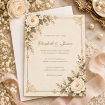 Mariage Floral en Dentelle Héritée d'Ivoire Antiqu