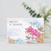 Invitation Mariage floral esthétique (Debout devant)