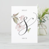 Invitation Mariage floral esthétique (Debout devant)