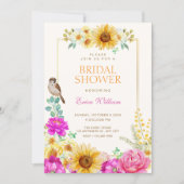 Invitation Mariage floral esthétique (Devant)