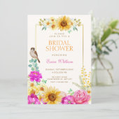 Invitation Mariage floral esthétique (Debout devant)