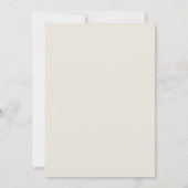 Invitation Mariage Floral Éthéré Beige (Dos)