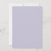 Invitation Mariage Floral Éthéré Lilac (Dos)
