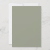 Invitation Mariage Floral Fleur Sage (Dos)