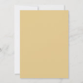 Invitation Mariage Floral Fleurissant Teinte Ocre (Dos)
