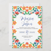 Invitation Mariage Floral Floral Colorful (Devant)