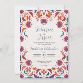 Invitation Mariage Floral Floral Colorful (Devant)