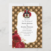 Invitation Mariage Floral Gothique (Devant)