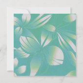 Invitation Mariage floral hawaïen (Dos)