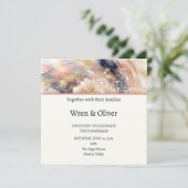 Invitation Mariage Floral Impressionniste (Debout devant)