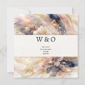 Invitation Mariage Floral Impressionniste (Dos)