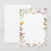 Invitation Mariage floral jardin budget vierge  (Devant / Derrière)