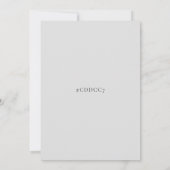 Invitation Mariage Floral Jaune (Dos)