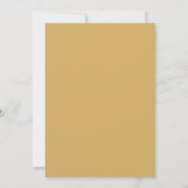 Invitation Mariage Floral Laurel Moutarde (Dos)
