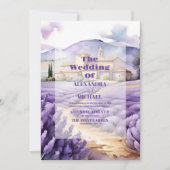 Invitation Mariage Floral Lavender (Devant)