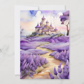 Invitation Mariage Floral Lavender (Dos)