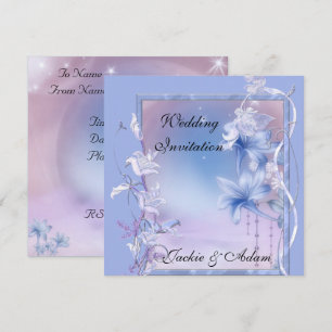 Invitation Mariage Floral Lilas