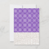 Invitation Mariage floral marocain pourpre (Dos)