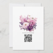 Invitation Mariage Floral Mauve (Dos)