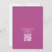 Invitation Mariage Floral Mexicain Fiesta Code QR RSVP (Dos)