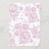 Invitation Mariage Floral Minimaliste Moderne (Dos)