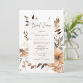 Invitation Mariage Floral Moderne (Debout devant)