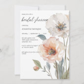 Invitation Mariage Floral Moderne (Devant)