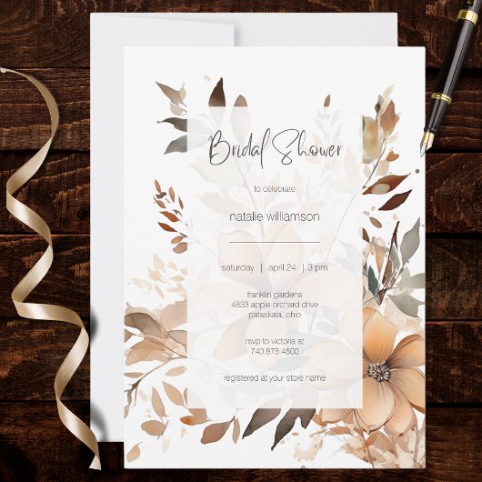 Invitation Mariage Floral Moderne