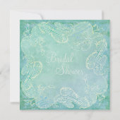 Invitation Mariage floral moderne de Paisley (Dos)